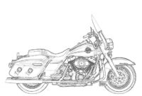 harley davidson coloring page