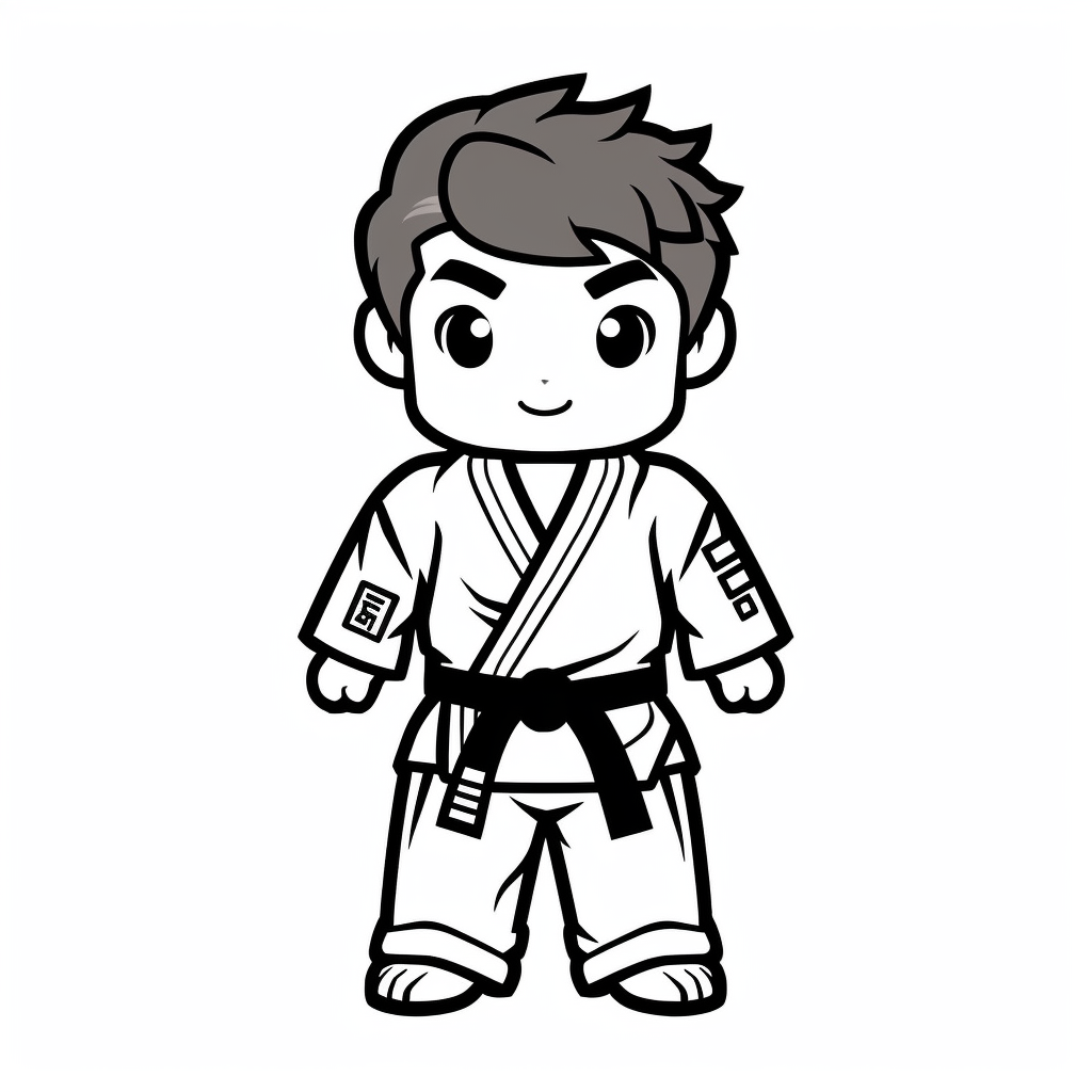 jiu jitsu coloring pages