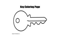 key coloring pages