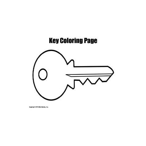 key coloring pages