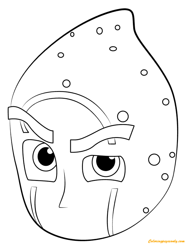 night ninja coloring page