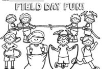 field day coloring page free printable