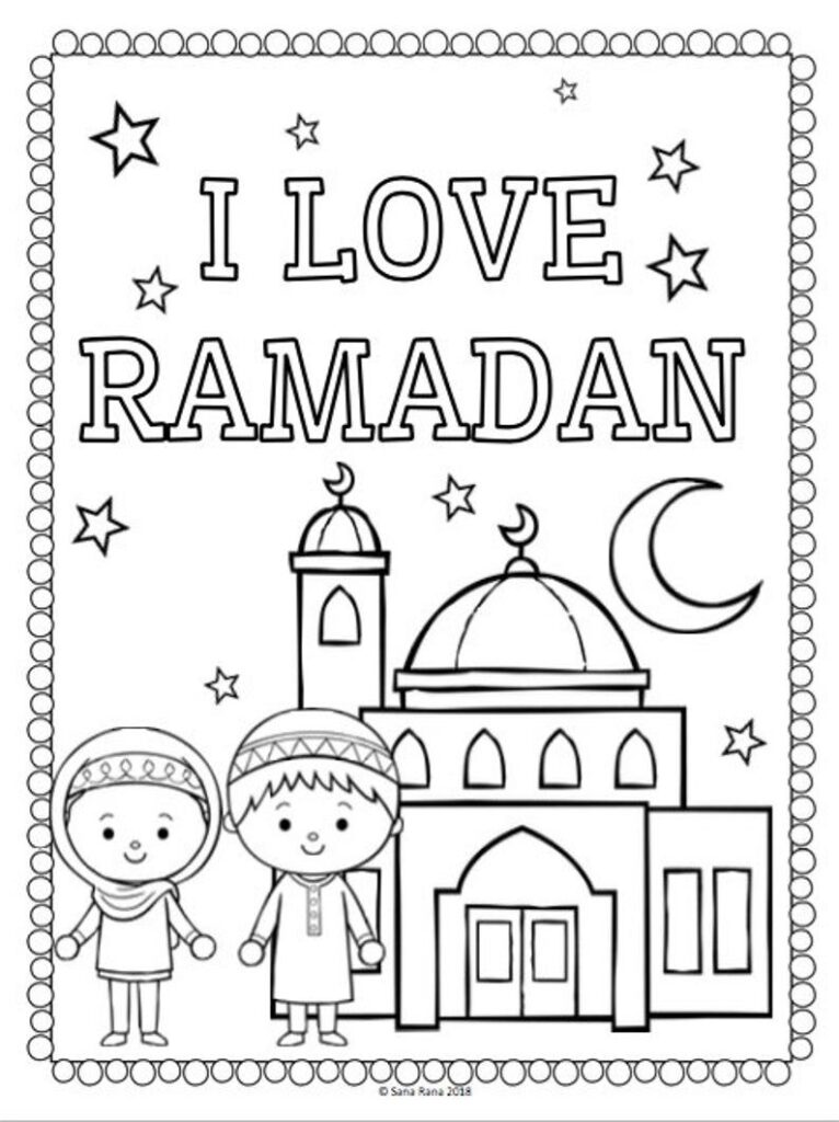 free ramadan coloring pages