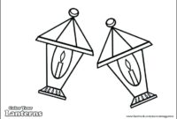 ramadan lantern coloring page