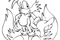 coloring pages tails