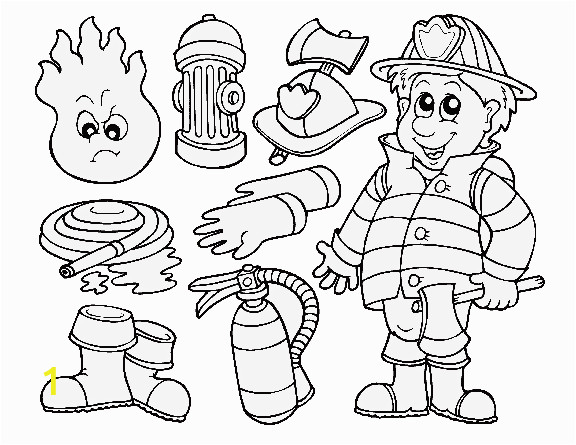 thank you firefighters coloring pages