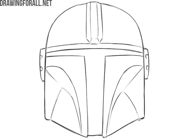 mandalorian helmet coloring page