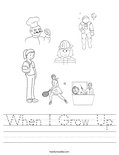 when i grow up coloring pages