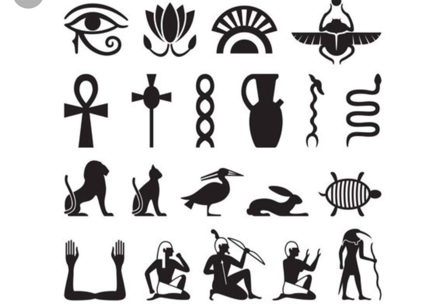 Bedeutung der Symbole Egypt? (Ägypten, Hieroglyphen)