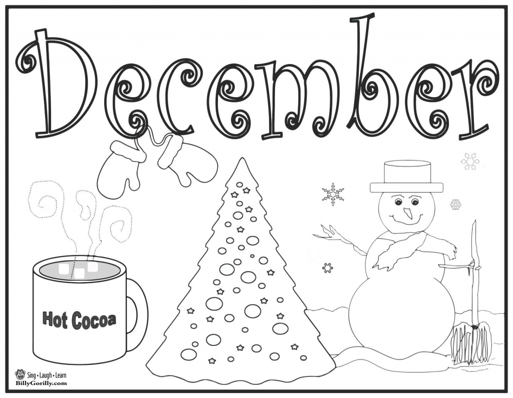 coloring pages for december