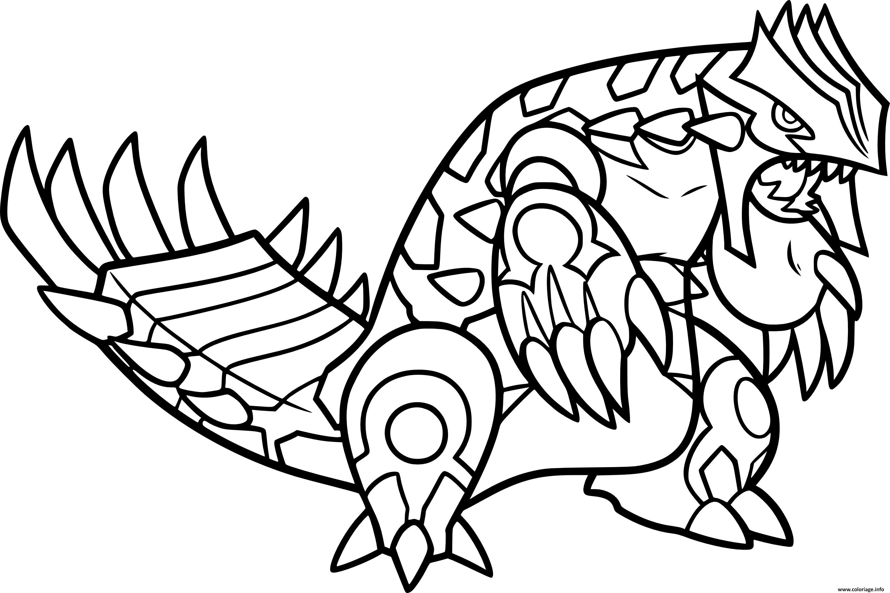 Coloriage pokemon legendaire - JeColorie.com