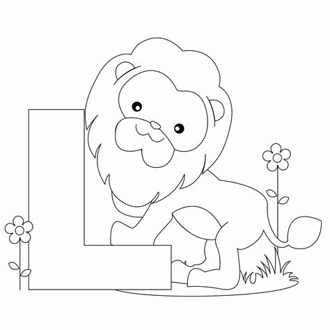 animal alphabet coloring pages pdf