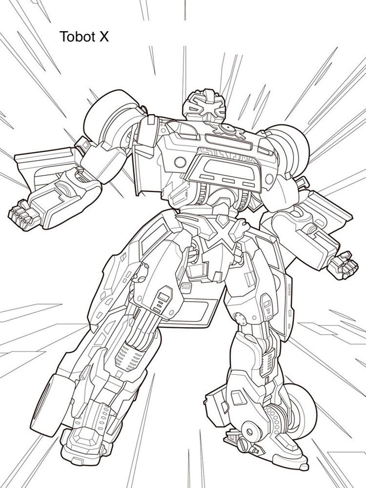 tobot speed coloring pages