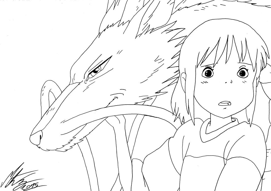 printable studio ghibli coloring pages