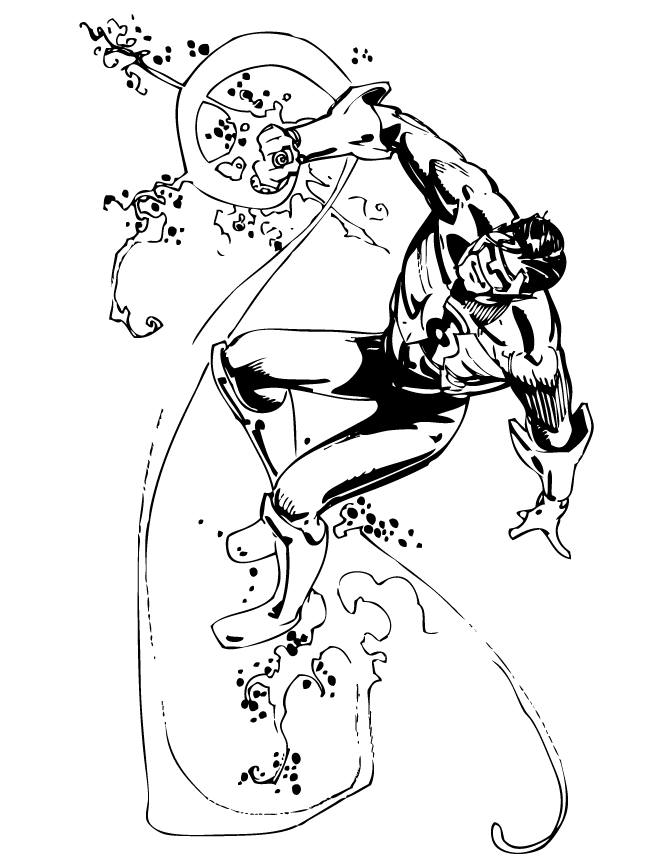 comic book coloring page