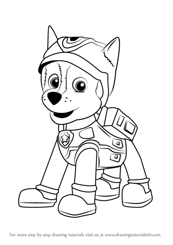 Super Chase Paw Patrol Coloring Pages – Warehouse of Ideas