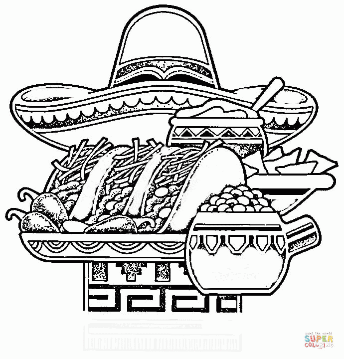 printable mexican coloring pages