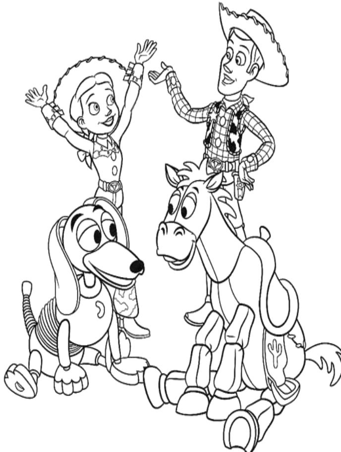 toy story jessie coloring page