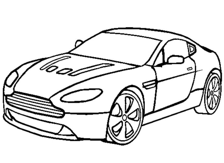 Coloring pages: Coloring pages: Aston Martin, printable for kids