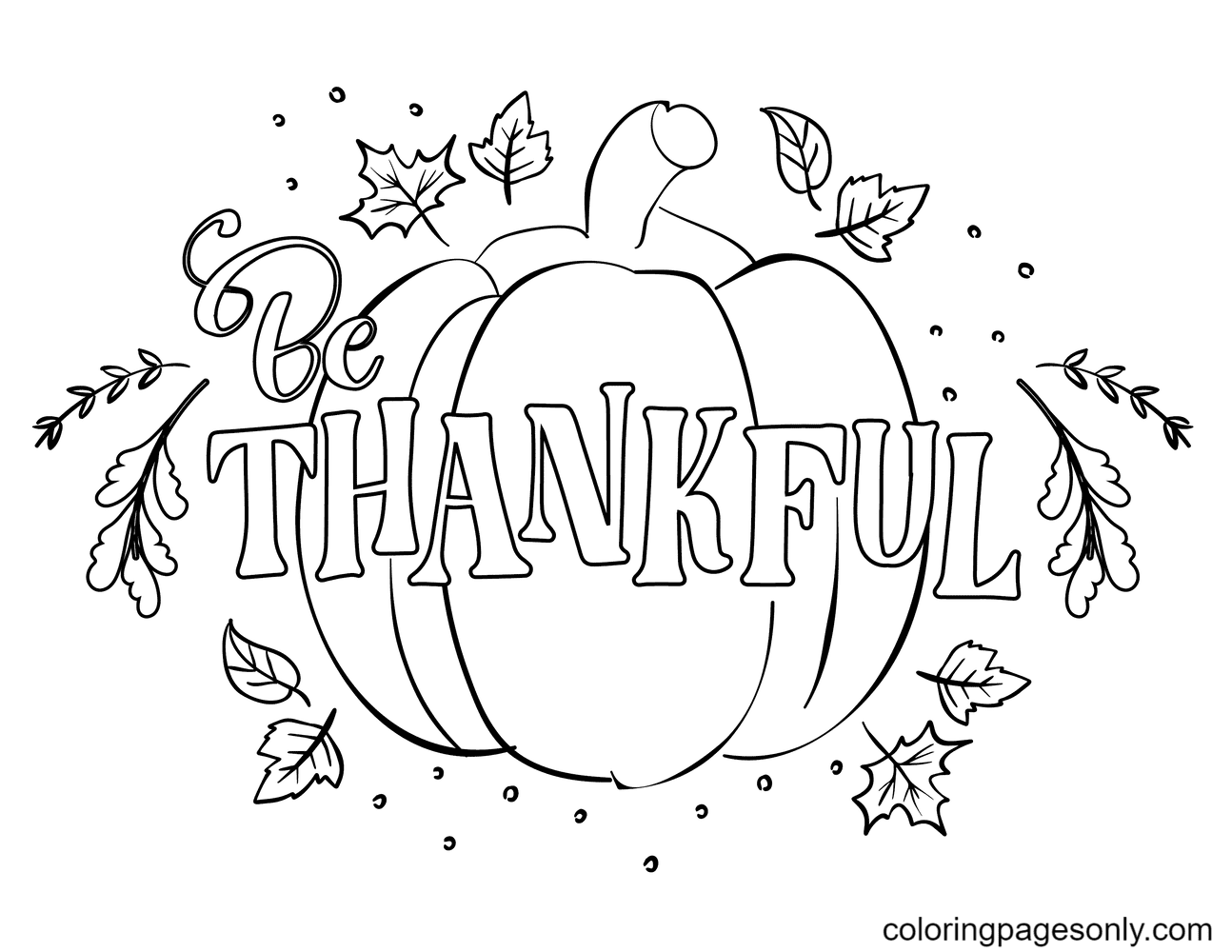 i am thankful for you coloring page