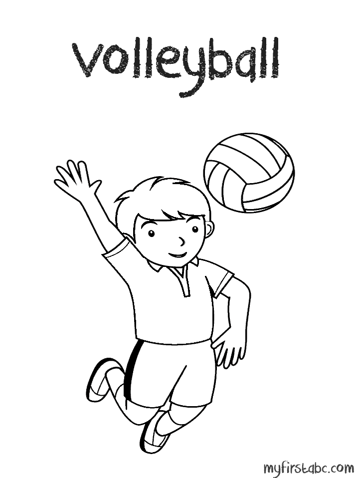 volleyball coloring pages for adults