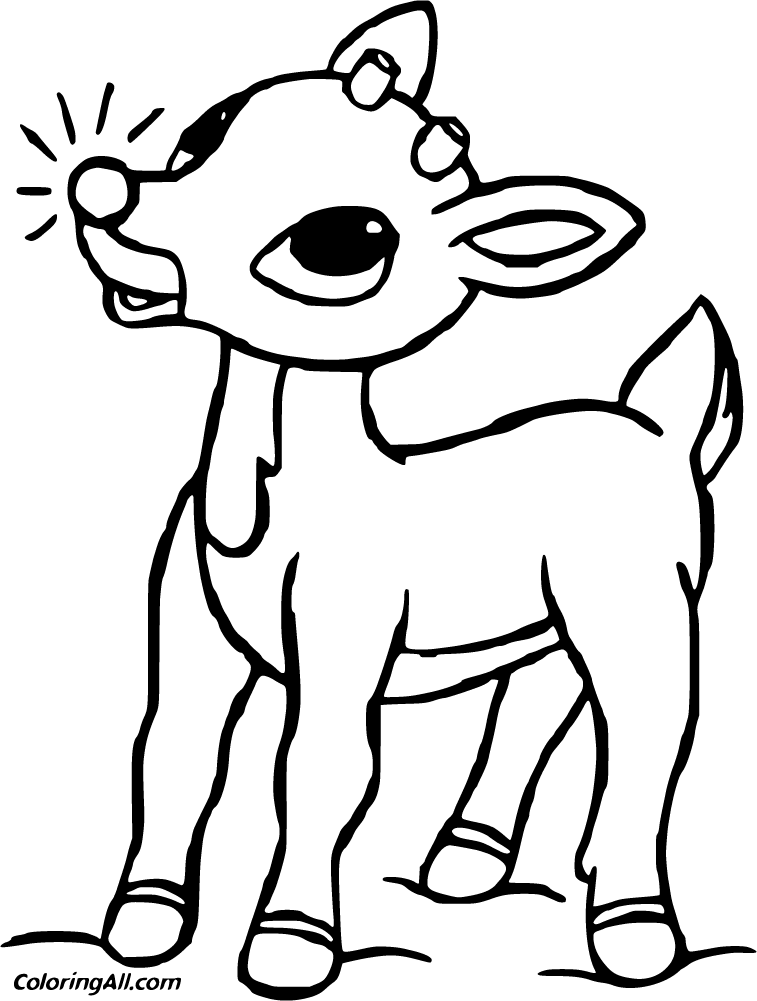 rudolph and clarice coloring pages