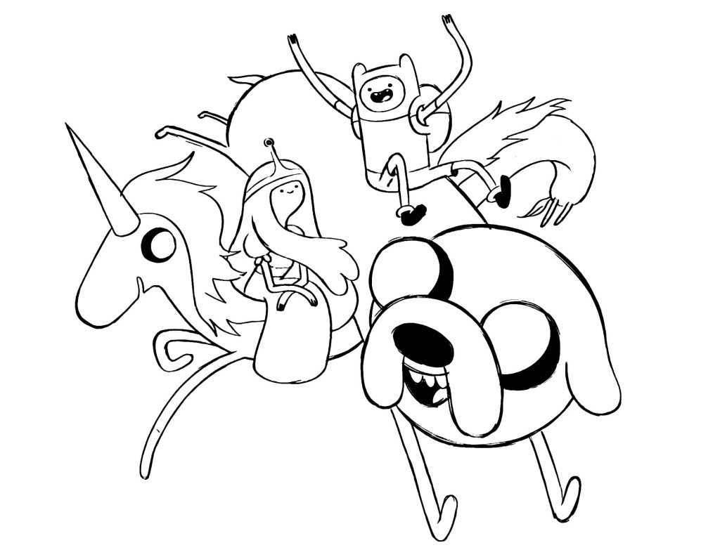 adventure time coloring pages