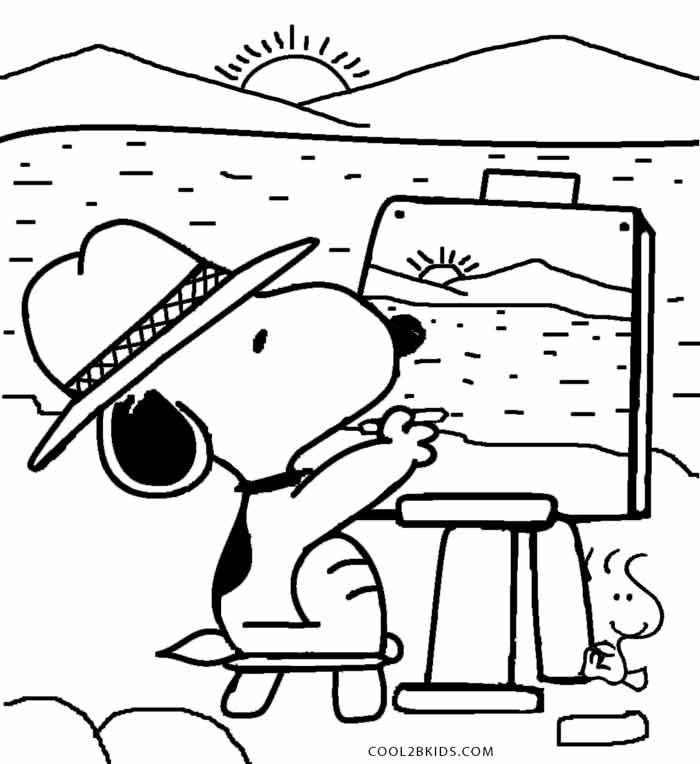 Printable Snoopy Coloring Pages For Kids | Cool2bKids