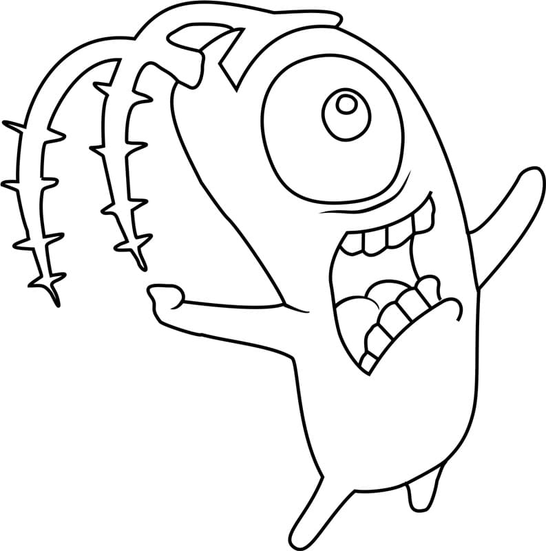 plankton coloring page