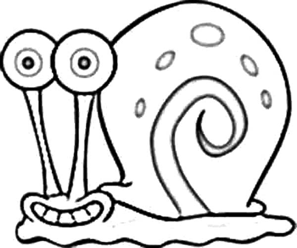 Gary The Snail Grin Coloring Pages : Color Luna