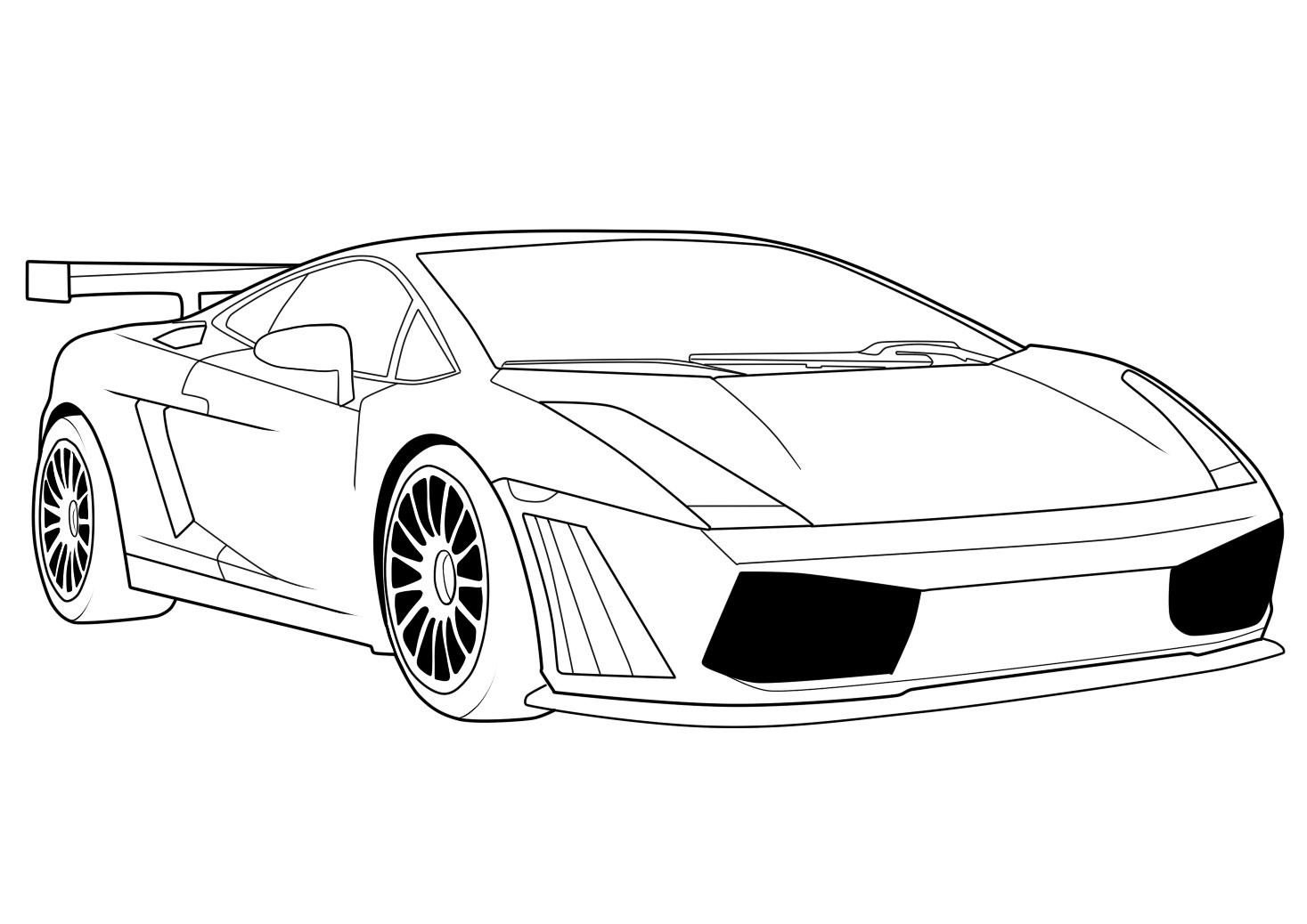 lamborghini coloring page printable