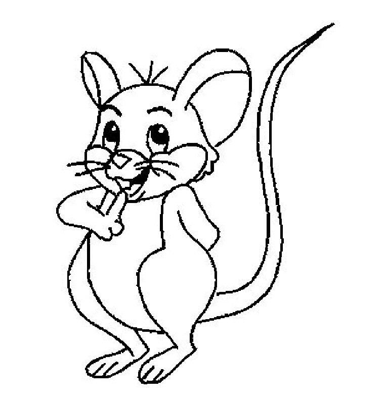 mouse coloring pages printable