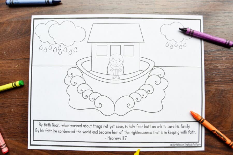 preschool noah 039 s ark coloring page