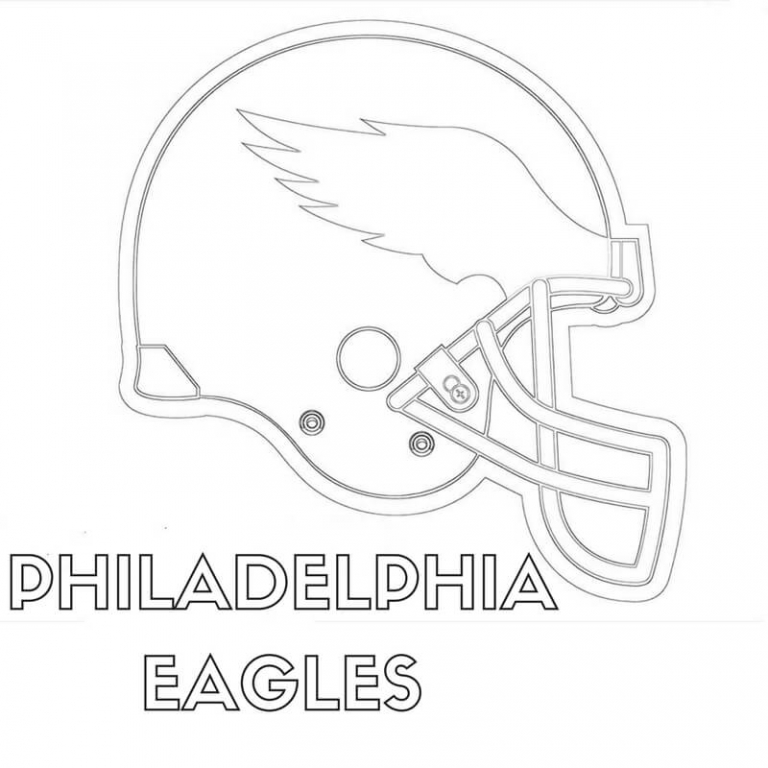 philadelphia eagles coloring page