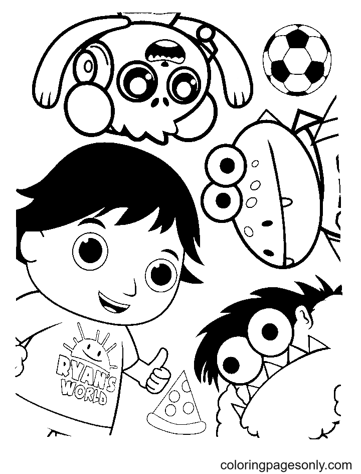 ryans world coloring pages