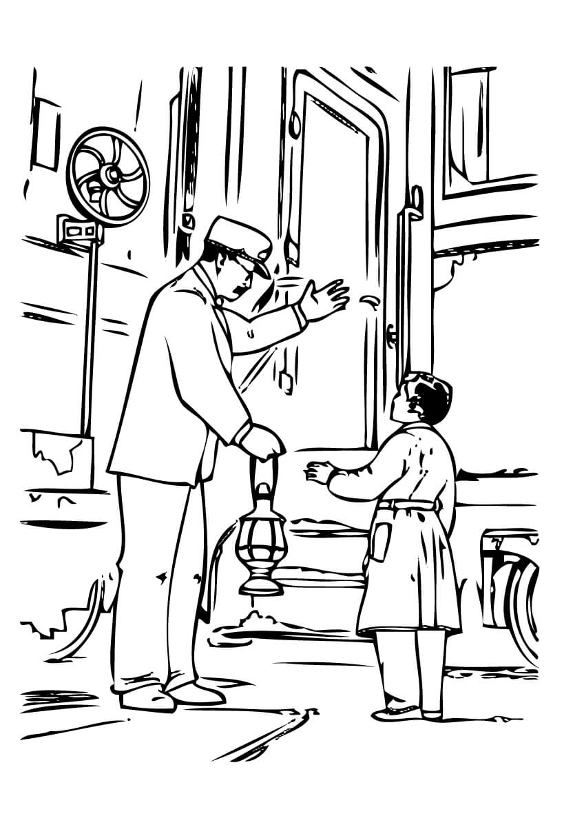 polar express coloring pages pdf