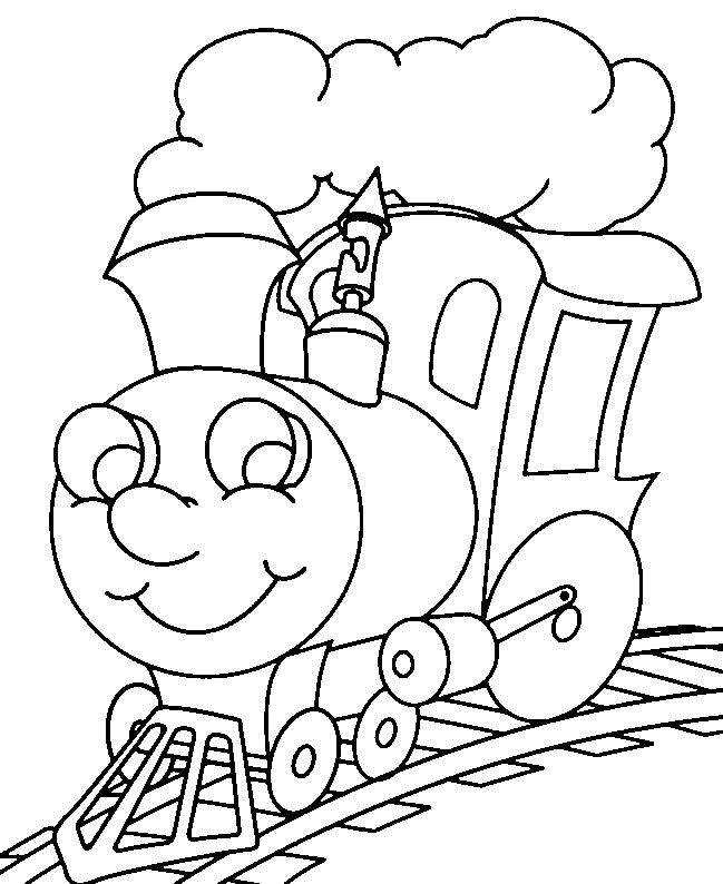 coloring pages of trains