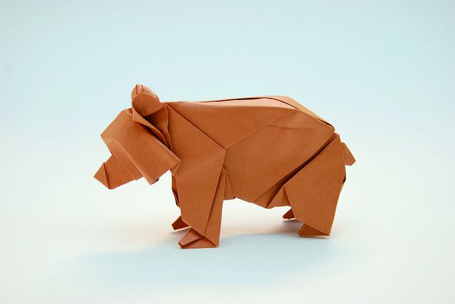 origami bär