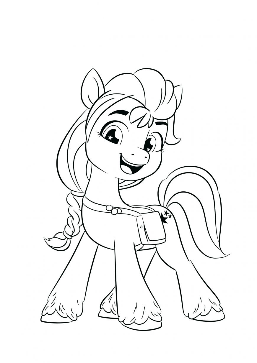 Download My Little Pony: A New Generation Movie Coloring Page Sunny S