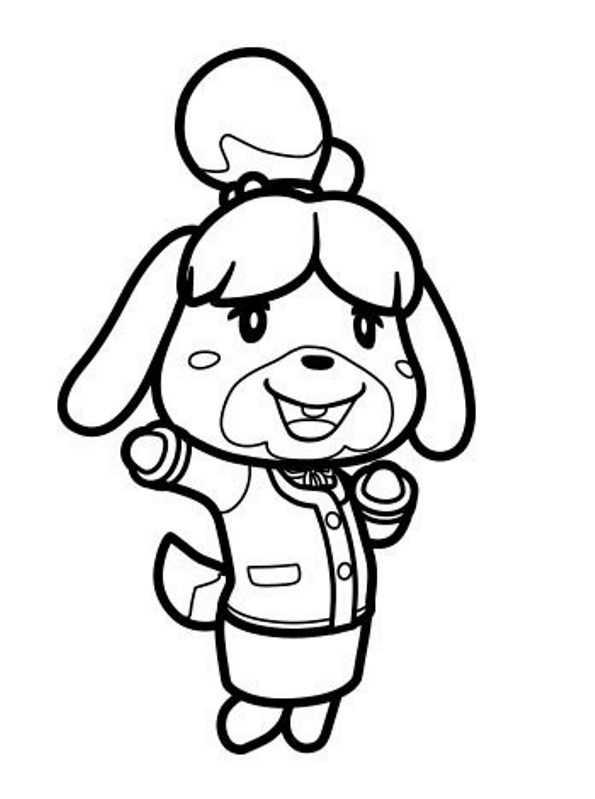 kawaii animal crossing coloring pages