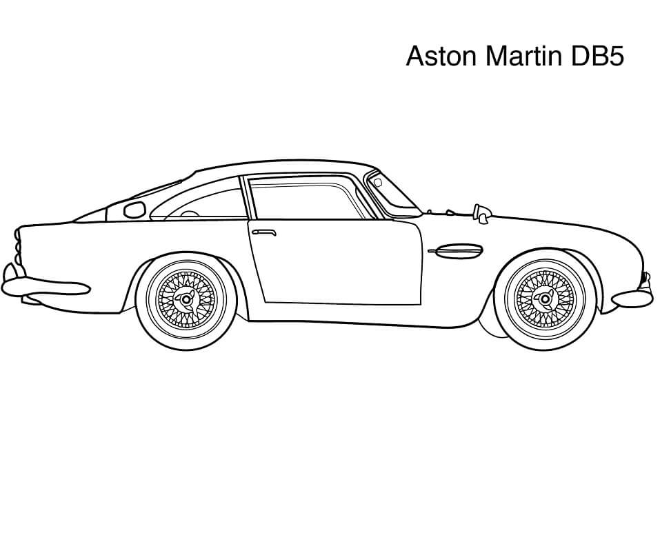 aston martin vantage coloring pages