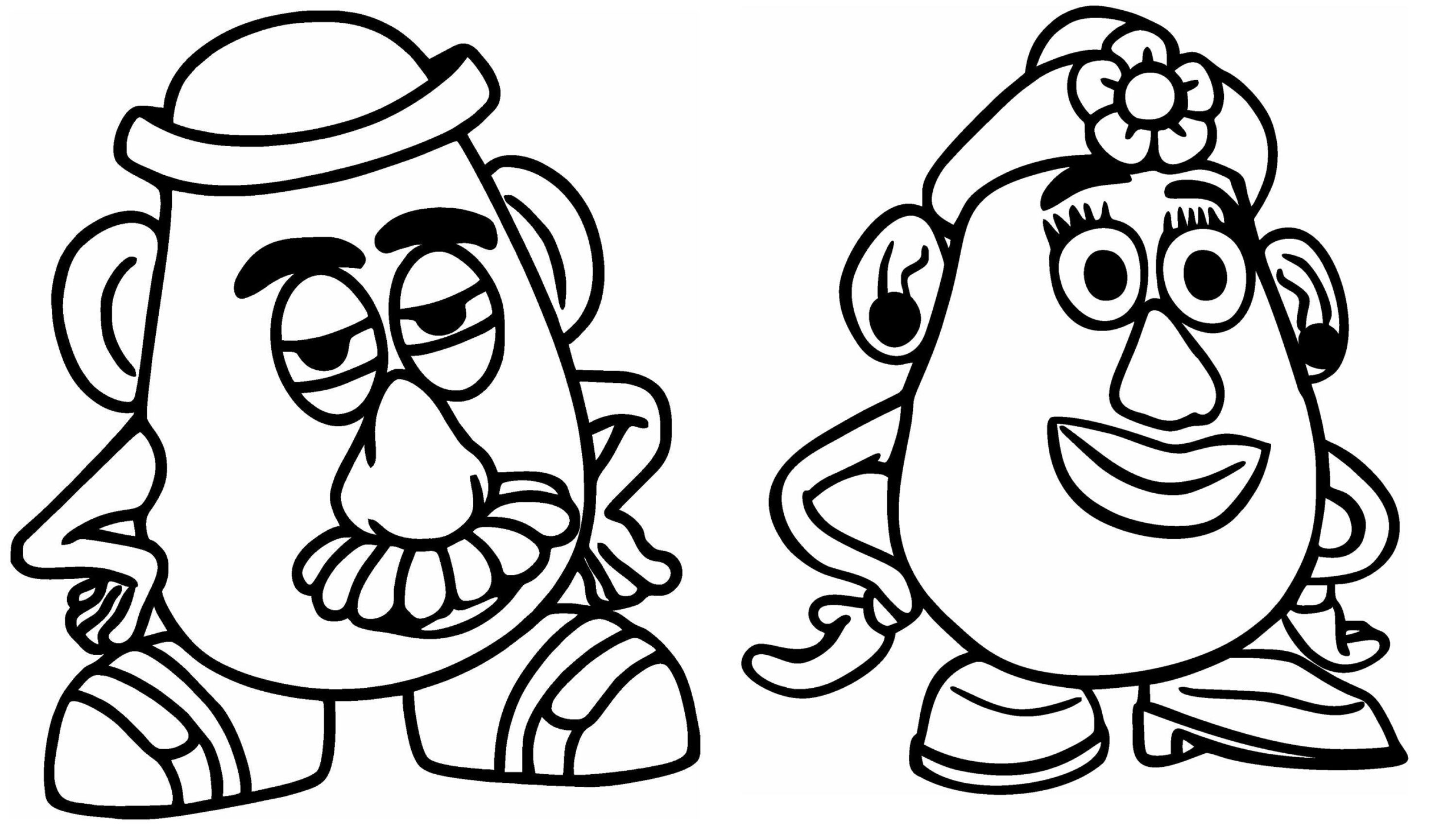 mrs potato head coloring page