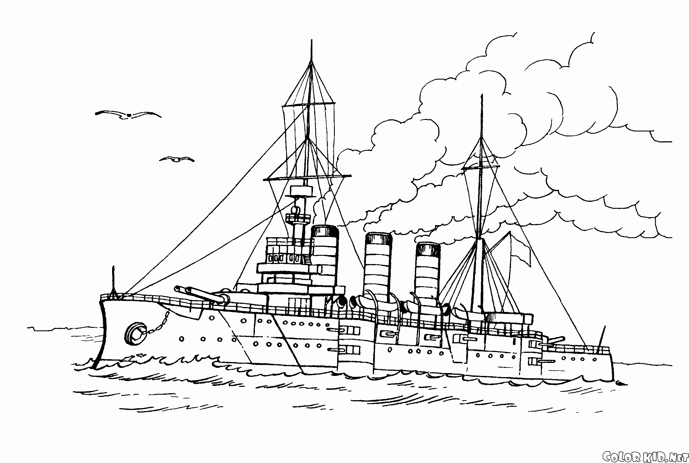 realistic battleship coloring pages