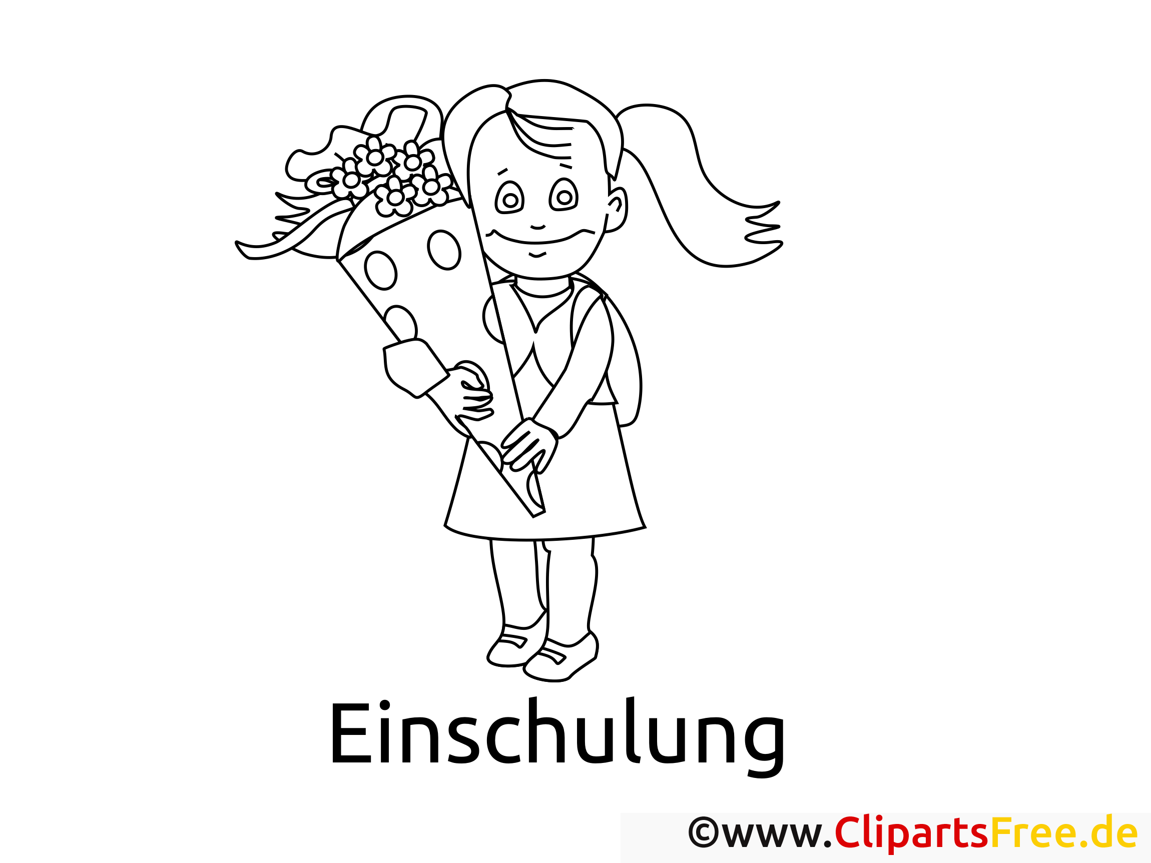 Bild zu Ausmalen Schule, Einschulung, Schulanfang