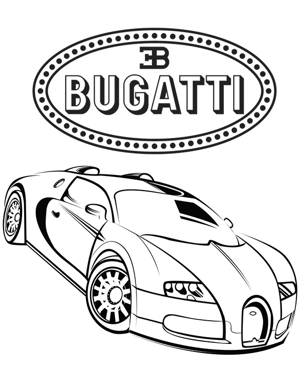 bugatti coloring page