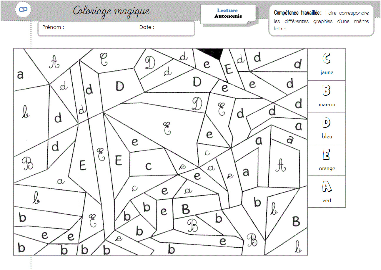 coloriage magique syllabes gs