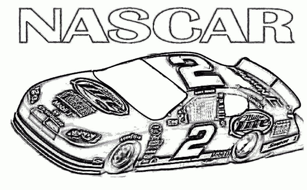 nascar coloring pages 2021 2