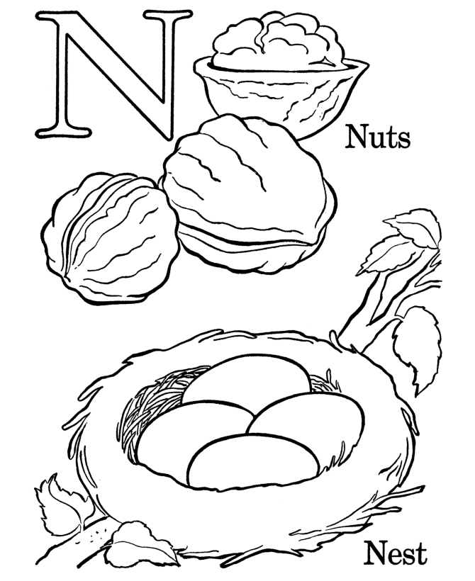 n coloring pages