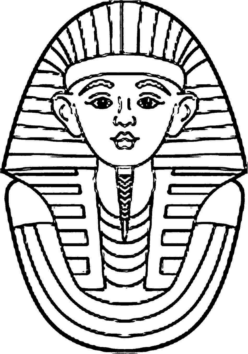 pharaoh coloring page