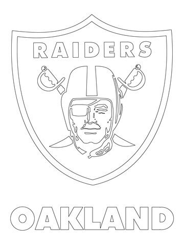 las vegas raiders coloring pages